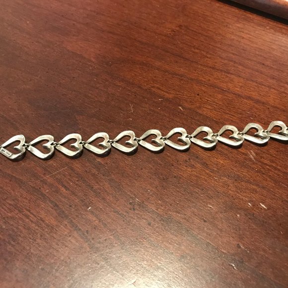 QVC Suspicion Sterling Marcasite Heart Bracelet - Picture 9 of 9